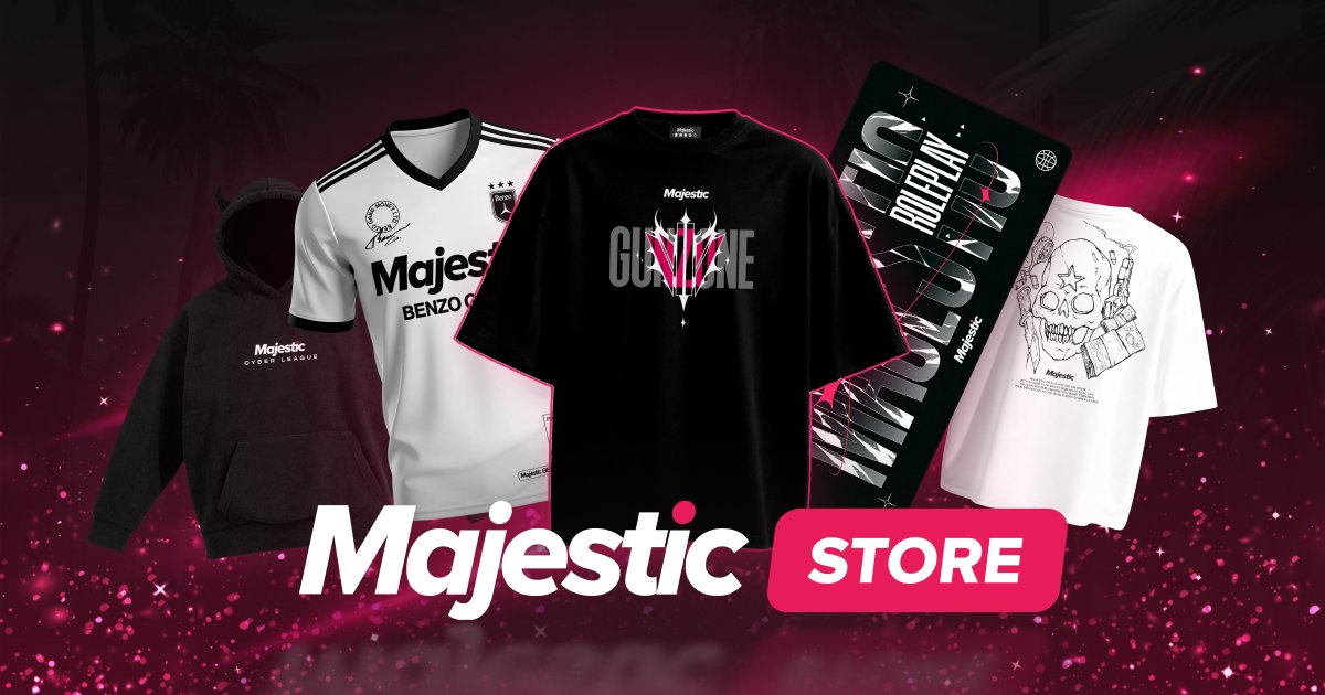 Официальный мерч Majestic RP — худи, футболки, аксессуары l